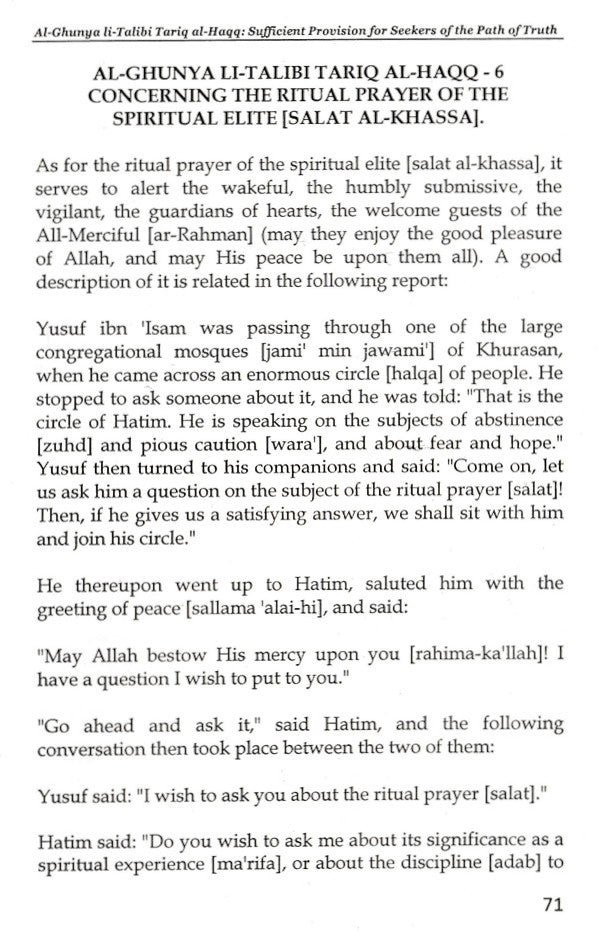 Al-Ghunya Li-Talibi Tariq Al-Haqq – Sufficient Provision for Seekers of the Path of Truth image 4