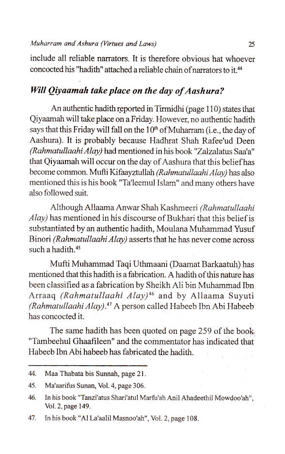 Muharram and Aashura – Virtues and Laws | English image 4