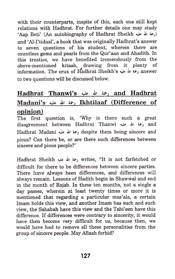 Boundaries of Differences – From the Discourses of : Faqihul Ummat Mufti Mahmood-Hasan Gangohi (Ra) image 4