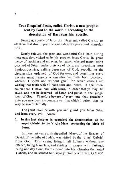 The Gospel of Barnabas image 2
