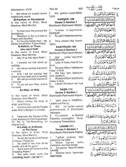 Holy Quran with Arabic Text, English Translation and Roman Transliteration – A.Y Ali | Hardbound image 4