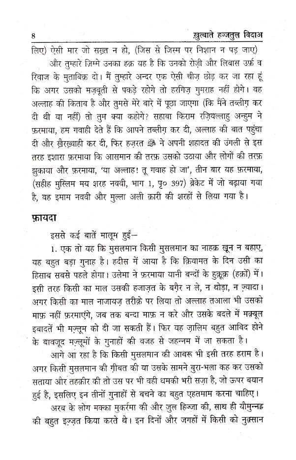 Khutbat Hajjatul Wida | Hindi image 3