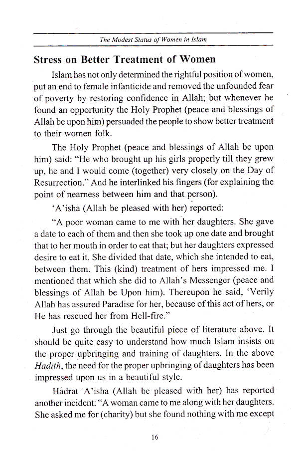 Modest Status of Women in Islam image 3