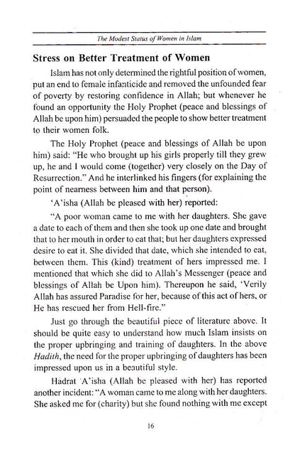 Modest Status of Women in Islam image 3