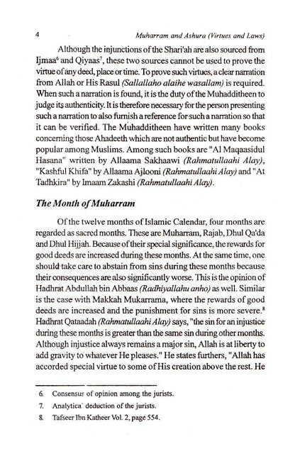 Muharram and Aashura – Virtues and Laws | English image 2