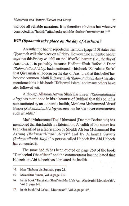 Muharram and Aashura – Virtues and Laws | English image 4