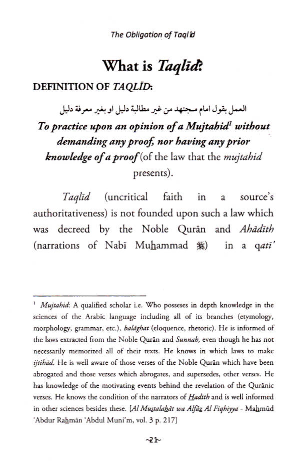 The Obligation of Taqlid image 2