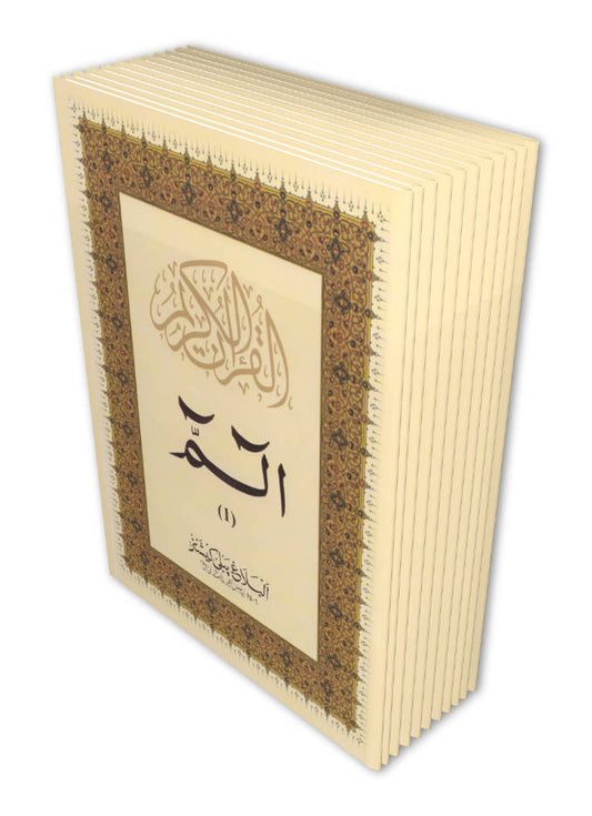 Para Set (1-30) Separate Paras Complete set | 9 Lines Quran | Indo-Pak Large Script | Paperback <i>without Box/Peti.</i> image
