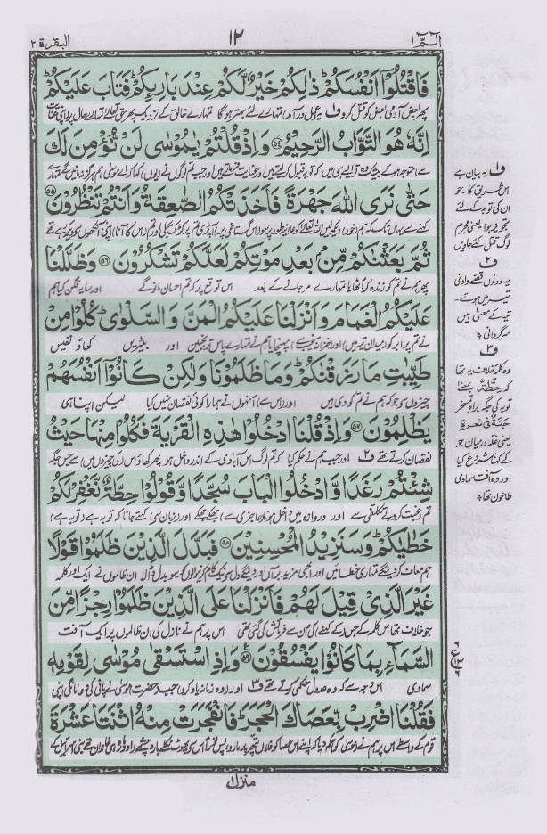 Quran Ref. 81A Arabic with URDU Translation by Ashraf Ali Thanwi (Rah) – Size 28 x 19 cm image 3