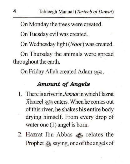 Tableegh Manual – Tarteeb of Dawat English – Pocket image 2