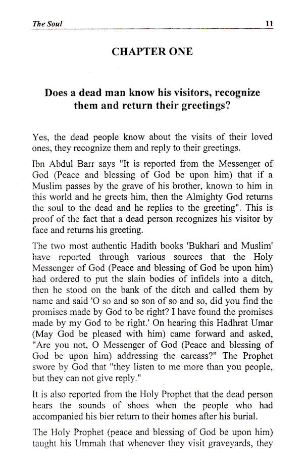 The Soul : Its Whereabout in the Light of Holy Quran & Ahadith image 2