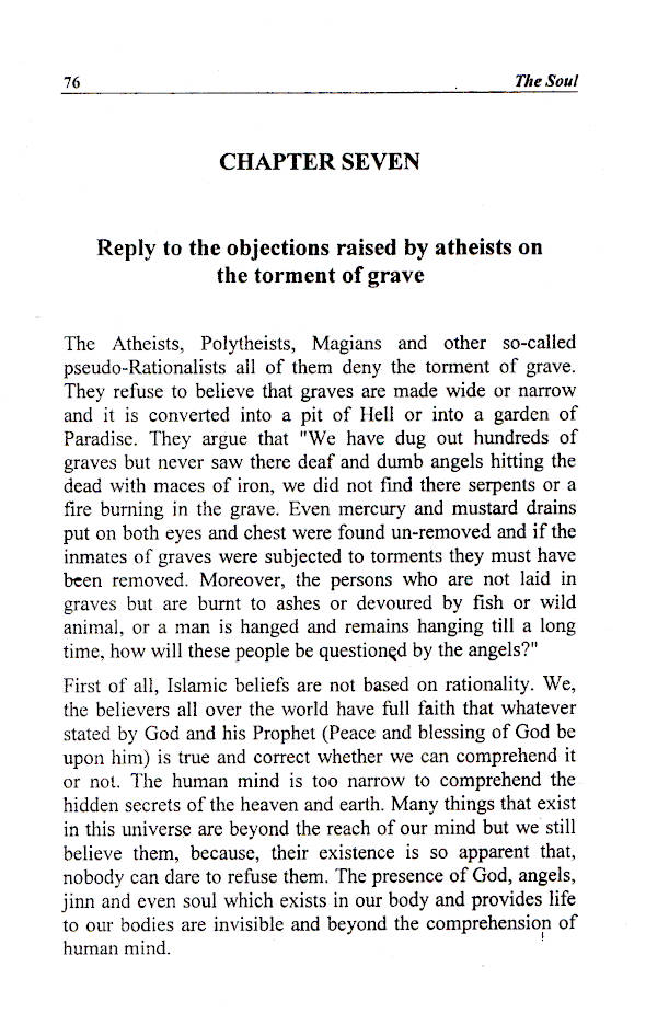 The Soul : Its Whereabout in the Light of Holy Quran & Ahadith image 4