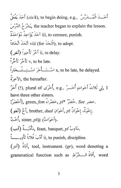 A Glossary of Words Used In Madinah Arabic Course Durus ul Lughat ul Arabia ???? ????? ??????? | Arabic-English Dictionary (PB) image 3
