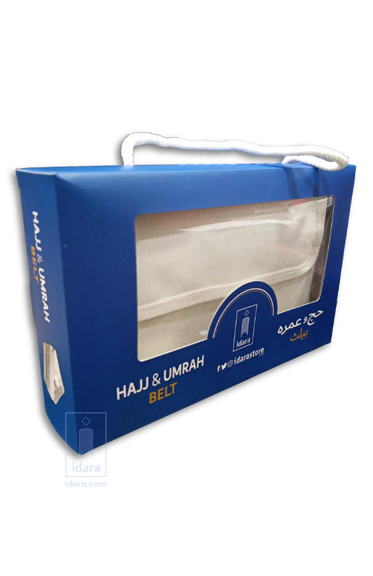 Ihram Belt, Hajj Belt, Umrah Belt – Free Size Fits All – Multiple Zipper Waterproof Pockets with Box image