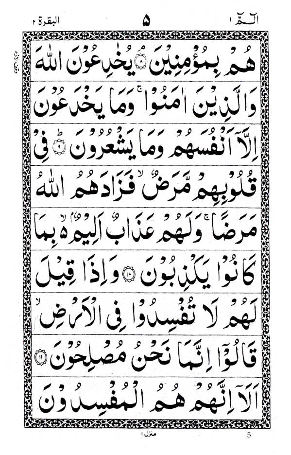 Para Set Ref. 902 (30 separate paras) of the Holy Quran – Arabic Only – BIG Bold Script 9 lines per page 21 x 14 cms with Bag (PB) image 5