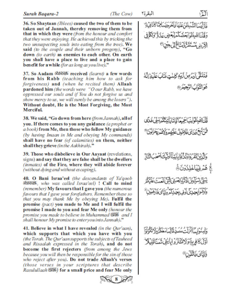 Quran Made Easy – Arabic Text with English translation. (PB) image 4