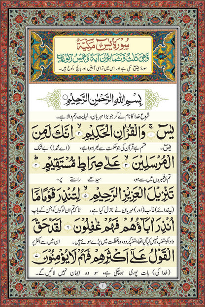 Surah Yaseen (Arabic-Urdu) BIG – Coloured Pages image 3