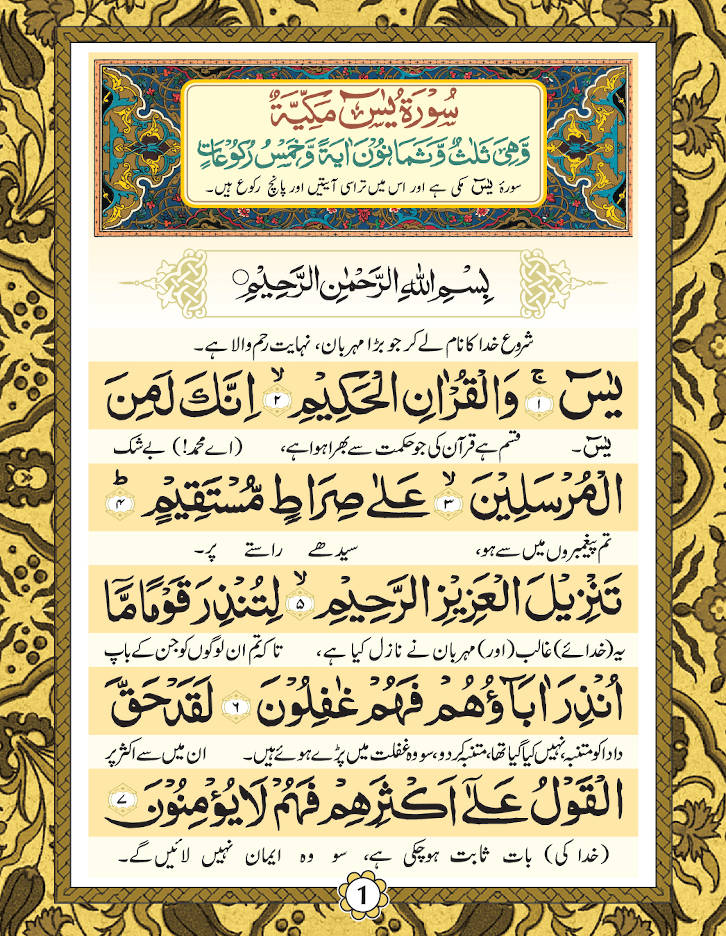 Surah Yaseen (Arabic-Urdu) Pocket image 2
