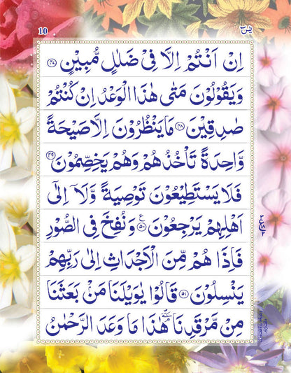 Surah Yaseen (Arabic Only) Large | Coloured Pages 9 Lines image 3