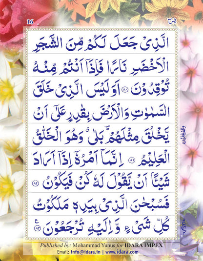 Surah Yaseen (Arabic Only) Large | Coloured Pages 9 Lines image 4