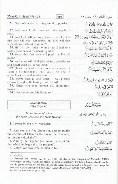 Interpretation of the Meanings of the Noble Quran Summarized | English (HB) image 3
